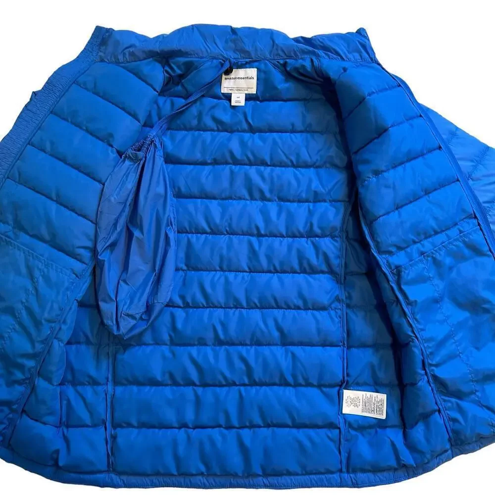NWOT Amazon Essentials Royal Packable Puffer Jacket Kids XXL